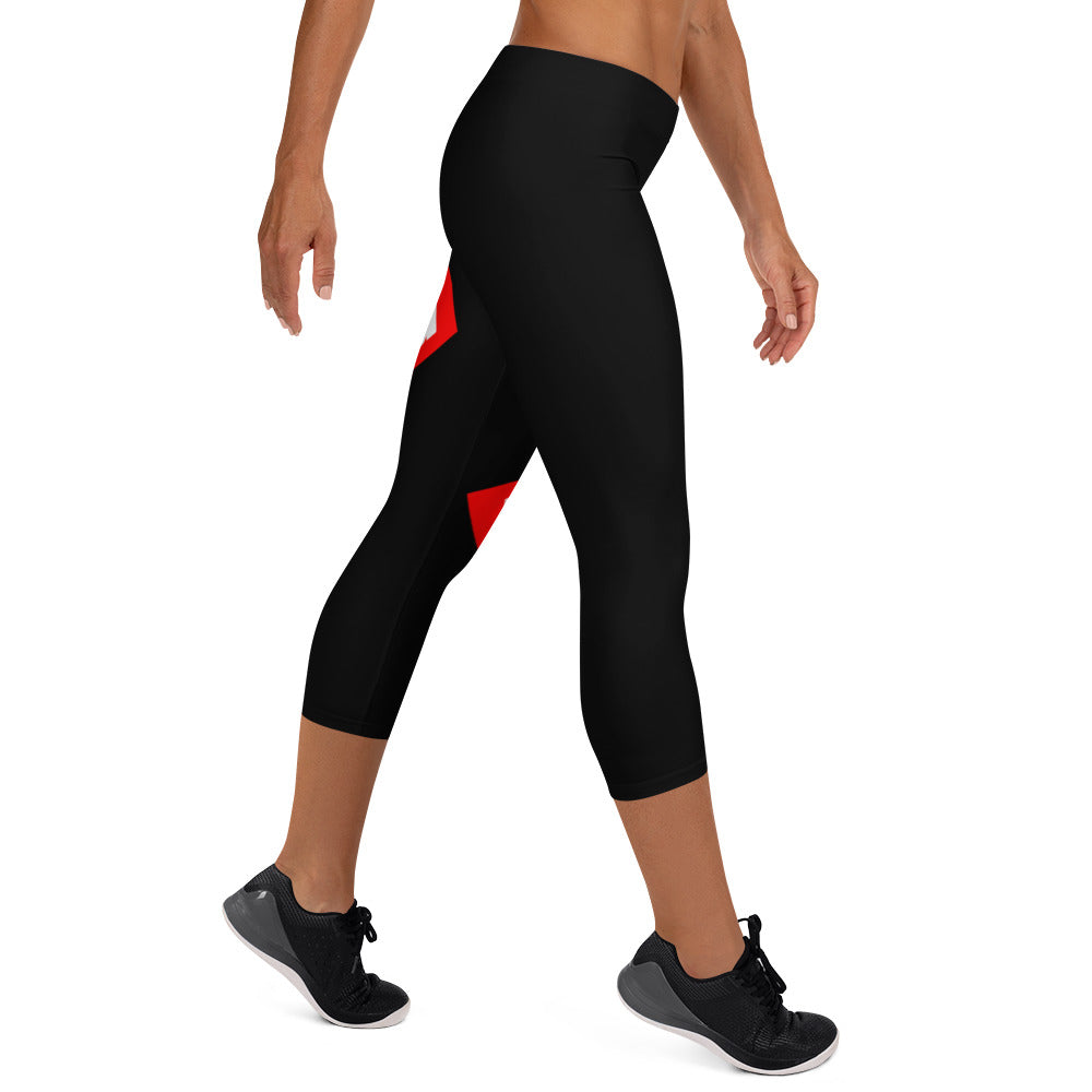Stamp Capri Leggings